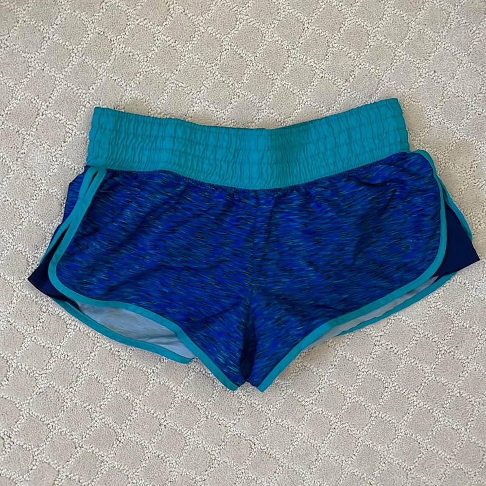 Blue athletic shorts